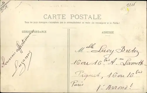 Ak Abancourt Oise, la Poste, Ortspartie