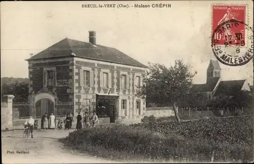 Ak Breuil le Vert Oise, Maison Crépin