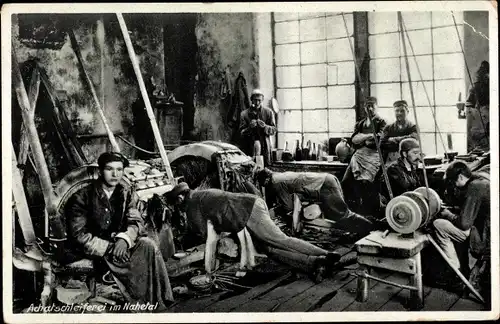 Achatschleiferei im Nahetal, Arbeiter