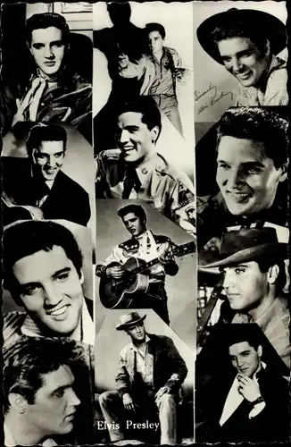 Ak Sänger und Schauspieler Elvis Presley, diverse Portraits