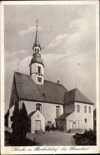 Ak Berthelsdorf Herrnhut in Sachsen, Kirche