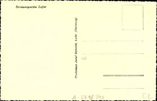 Ak Lofer in Salzburg, Straßenpartie