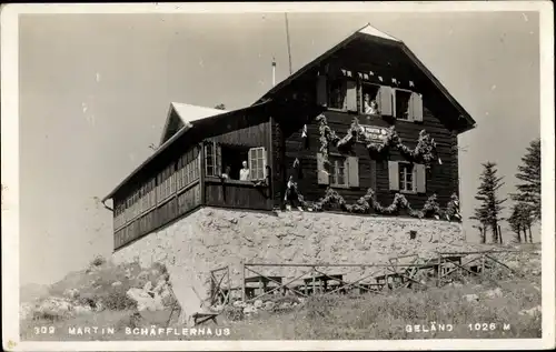 Ak Grünbach am Schneeberg Niederösterreich, Martin Schäflerhaus
