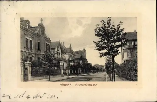 Ak Wanne Herne im Ruhrgebiet, Bismarckstraße