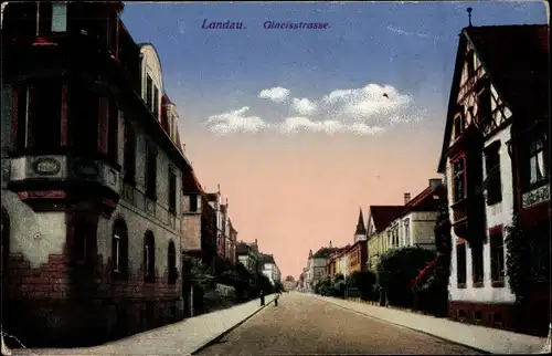 Ak Landau in der Pfalz, Glacisstraße
