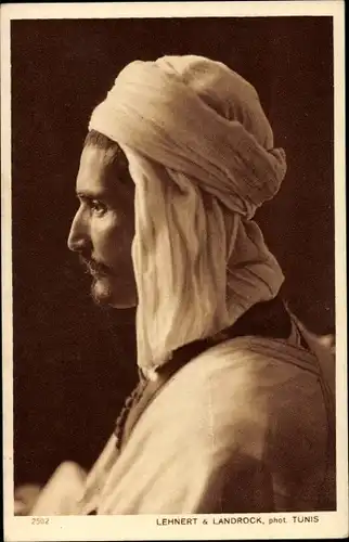Ak Types d'Orient, Maghreb, Arabe, Araber in weißen Gewändern, Portrait