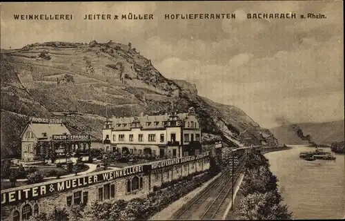 Ak Bacharach am Rhein, Weinkellerei Jeiter & Müller