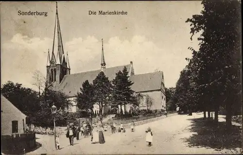 Ak Sønderborg Sonderburg Dänemark, Marienkirche