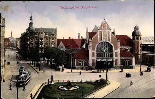 Ak Gelsenkirchen im Ruhrgebiet, Hauptbahnhof