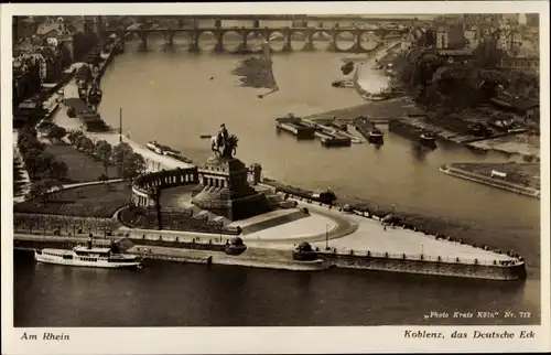 Ak Koblenz in Rheinland Pfalz, Deutsches Eck