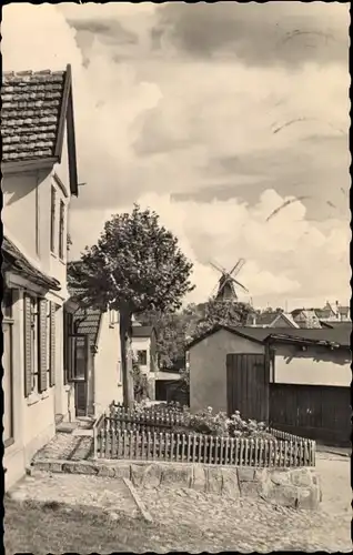 Ak Kröpelin in Mecklenburg, Dammstraße, Windmühle