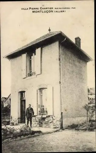 Ak Montluçon Allier, Villa Pierre Chartier, Rue du Chevau Fug