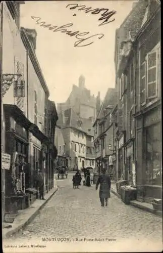 Ak Montluçon Allier, Rue Porte Saint Pierre