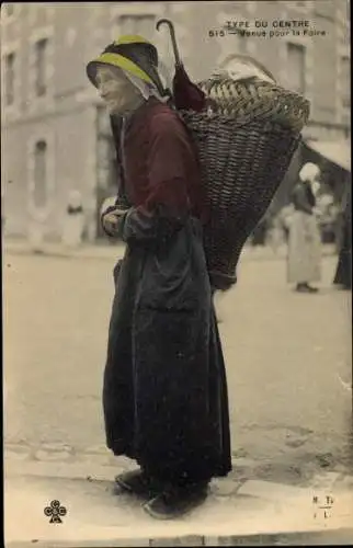 Ak Allier, Type du Centre, Venue pour la Foire