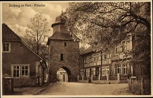 Ak Stolberg im Harz, Rittertor