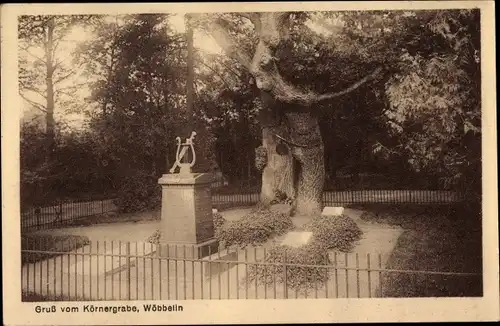 Ak Wöbbelin in Mecklenburg, Körnergrab
