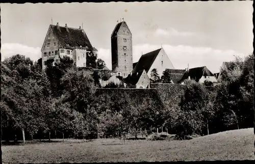 Ak Leipheim an der Donau Schwaben, Teilansicht