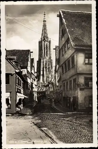 Ak Ulm an der Donau, Walfischgasse, Kirche