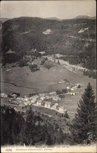 Ak Ain Frankreich, Panorama von einem Ort