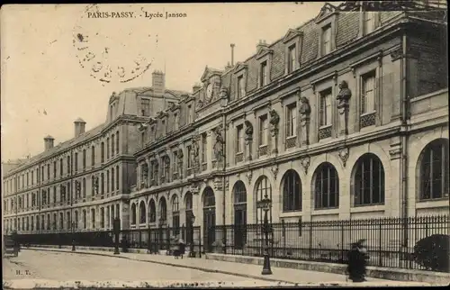 Ak Paris XVI. Arrondissement Passy, Lycee Janson