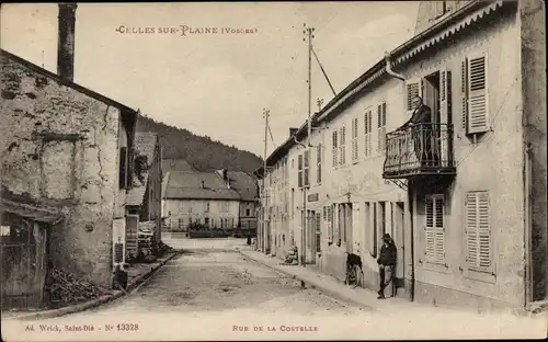 Ak Celles sur Plaine Vosges, Rue de la Costelle