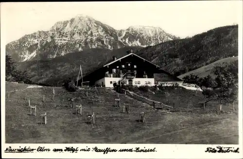 Foto Ak Piding im Berchtesgadener Land Oberbayern, Neubichler Alm, Stauffen, Zwiesel
