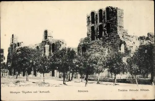 Ak Athen Griechenland, Theatre Herode Atticus