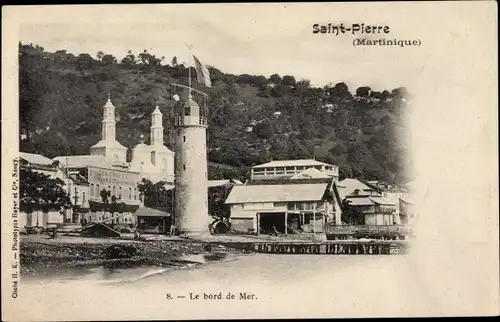 Ak Saint Pierre Martinique, Le bord de Mer