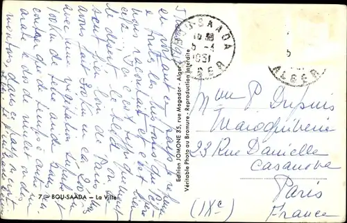 Ak Bou Saada Algerien, La Ville