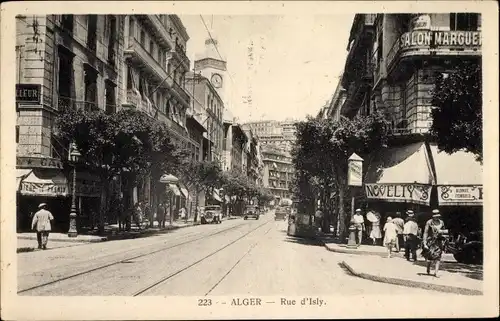 Ak Algier Alger Algerien, Rue d'Isly