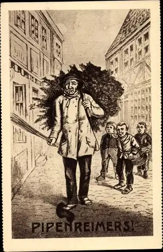 Künstler Ak Piepenreimers, Hamburger Originale