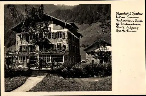 Ak Fusch an der Großglocknerstraße in Salzburg, Alpengasthof Fuscher