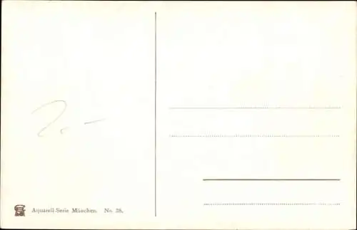 Künstler Ak Wagner, Richard, München Bayern, Blick vom Rathausturm auf die Stadt