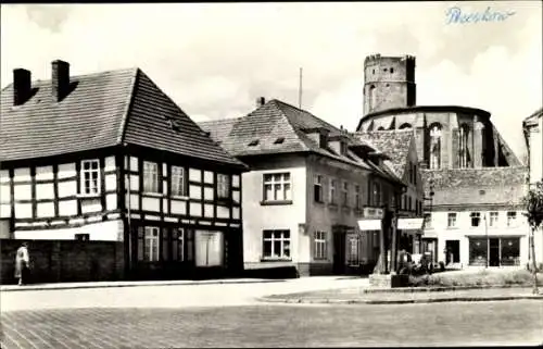 Ak Beeskow in der Mark, Frankfurter Straße, Kirche