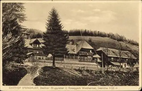 Ak Mürzzuschlag Steiermark, Gasthof Steinbauer