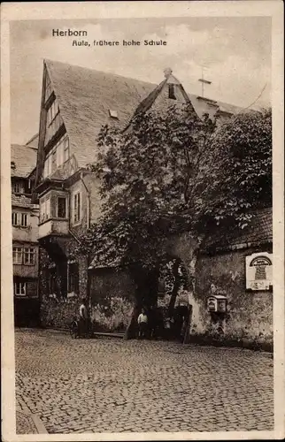 Ak Herborn in Hessen, Aula, frühere hohe Schule