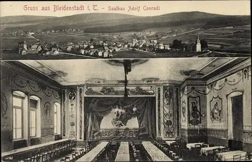 Ak Bleidenstadt Taunusstein Hessen, Saalbau, Panorama