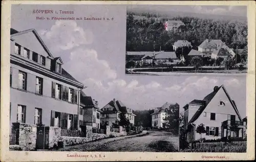 Ak Köppern Friedrichsdorf Taunus, Landhäuser, Oberarzt haust, Heil- und Pflegeanstalt