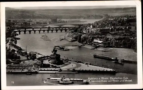 Ak Koblenz am Rhein, Deutsches Eck