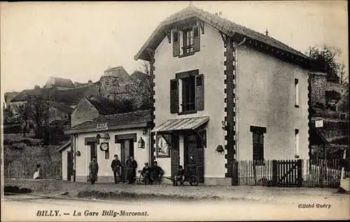 Ak Billy Allier, La Gare Billy-Marcenat