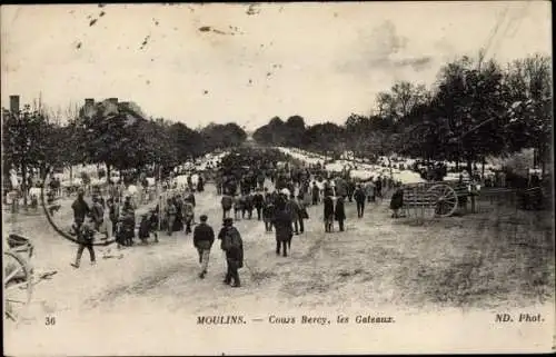 Ak Moulins Allier, Cours Bercy, les Gateaux