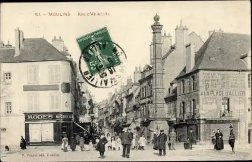 Ak Moulins Allier, Rue d'Allier