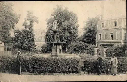 Ak Paris XVI. Arrondissement Passy, Le Rond Point, Springbrunnen