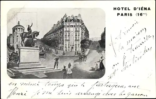 Ak Paris XVI. Arrondissement Passy, Hotel d'Iena