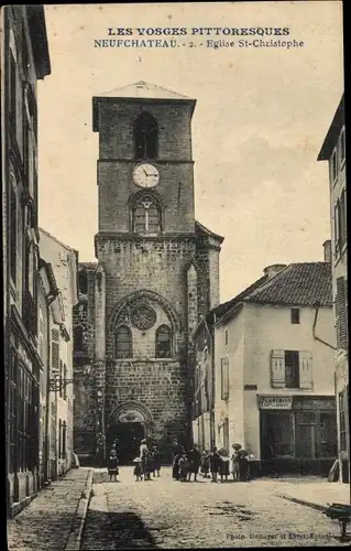 Ak Neufchâteau Lothringen Vosges, Eglise Saint Christophe
