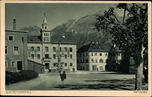 Ak Bad Reichenhall, Marktplatz