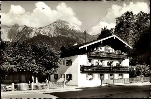 Ak Schönau am Königssee, Landhaus Zillnhäusl, Bergblick