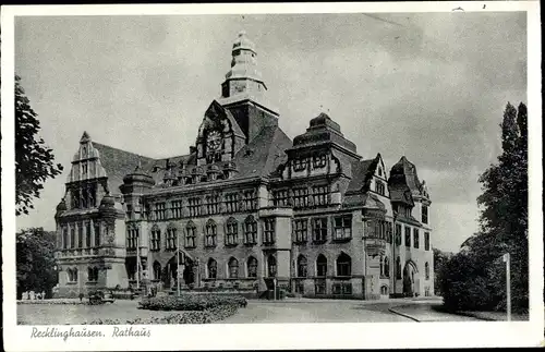 Ak Recklinghausen im Ruhrgebiet, Rathaus