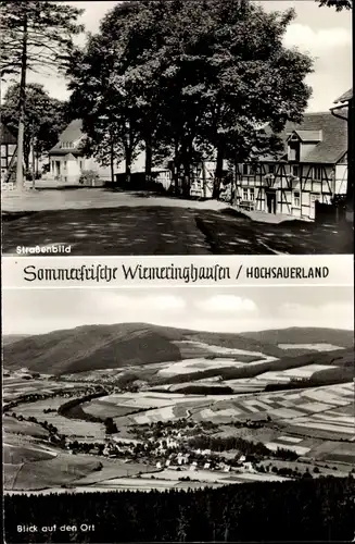Ak Wiemeringhausen Olsberg im Sauerland, Straßenpartie, Gesamtansicht