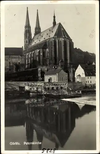 Ak Görlitz in der Lausitz, Peterskriche, Choransicht